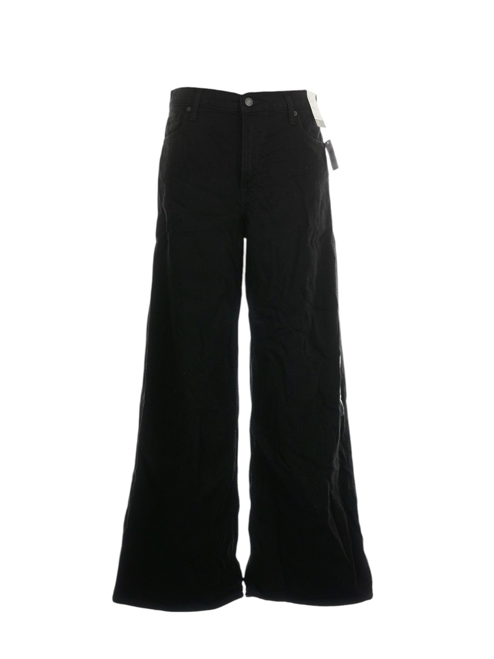 GAP Baggy Mid Rise Jeans Size 10 Black Ultrasoft Denim Casual NWT